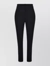 Pinko Trousers Front Pleated Belt Loops In Black