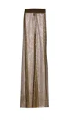 Pinko Flared Trousers Sequin Embellishment In Gold