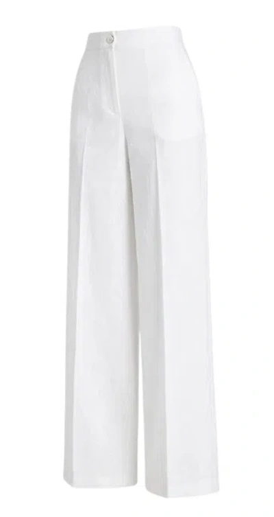 Pinko Trousers Light And Natural In White