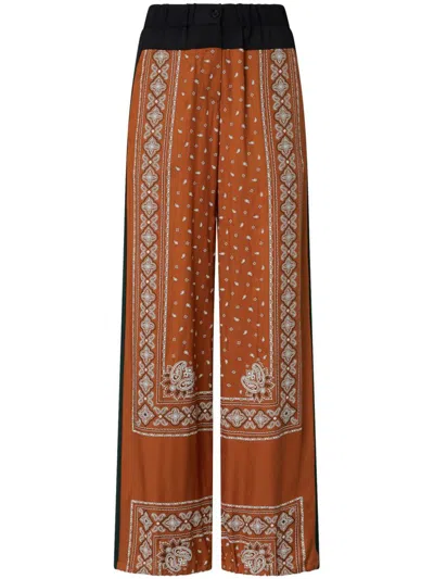 PINKO PINKO BROWN 'SPIRITO' TROUSERS