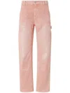 Pinko Bleached Trousers In Multicolor