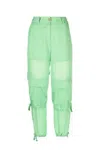 Pinko High-waisted Cargo Trousers In Multicolor