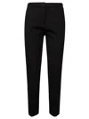 Pinko Side-pockets Straight Trousers In Nero Limousine
