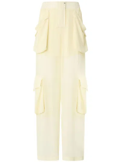 Pinko Trousers In Neutral