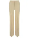 Pinko Trousers  "jacopone" Made Of Linen Blend. In Giallo Chiaro