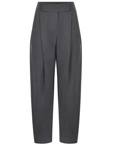 Pinko Trousers  Patre Made With Pleats In Grey