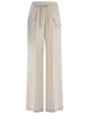 PINKO TROUSERS PINKO PERDONO MADE OF TWILL