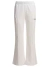 Pinko Logo Embroidered Track Pants In White