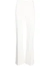 Pinko White Flared Line Trousers