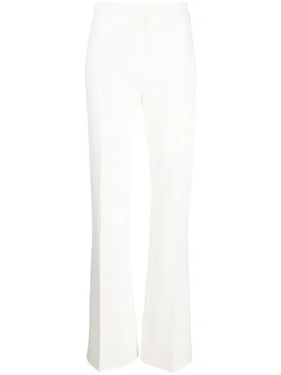 Pinko White Flared Line Trousers