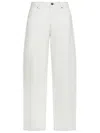 PINKO PINKO ELOISE COTTON JEANS WITH FLAME EMBROIDERY