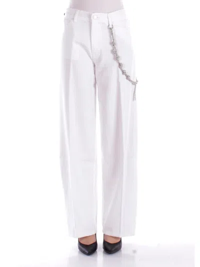 PINKO PINKO TROUSERS WHITE