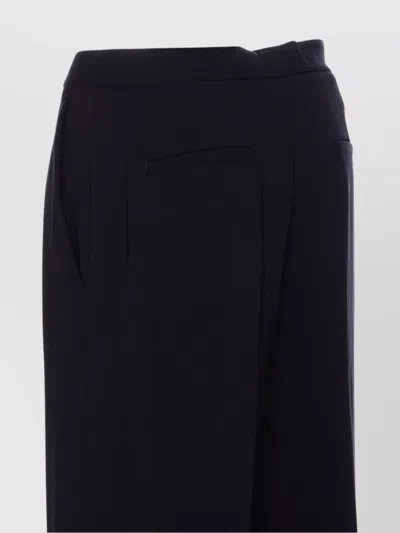 Pinko Trousers With Back Pockets And Belt Loops In Black