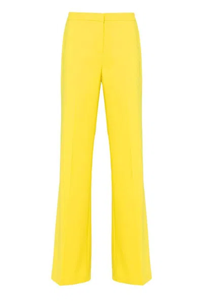 Pinko Trousers In Yellow