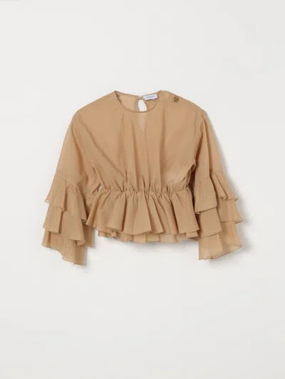 Pinko T-shirt  Kids Color Coffee In Brown