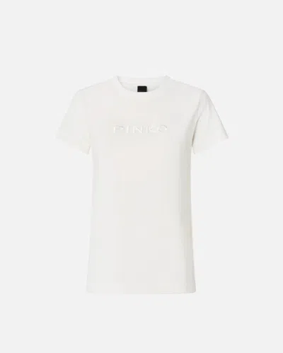 PINKO - T-SHIRT À LOGO PINKO BRODÉ - XS