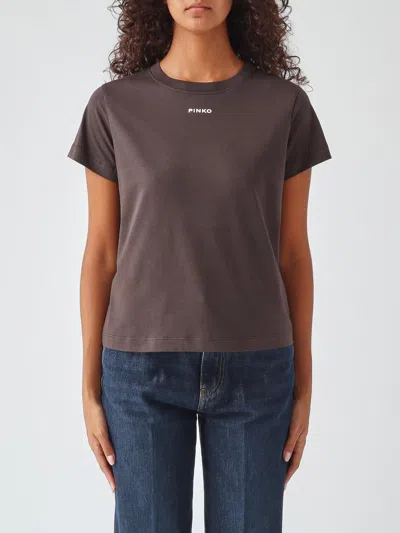 Pinko T-shirt Woman Color Dark In Black