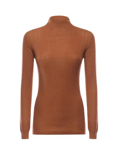 Pinko Turtleneck In Brown