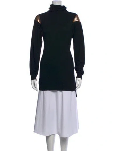 Pre-owned Pinko Turtleneck Sweater In Black
