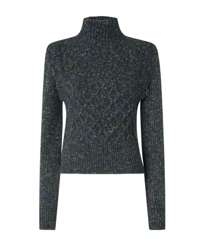 Pinko Turtleneck Sweater In Burgundy