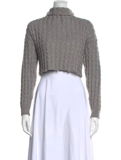 Pre-owned Pinko Turtleneck Sweater In Grey