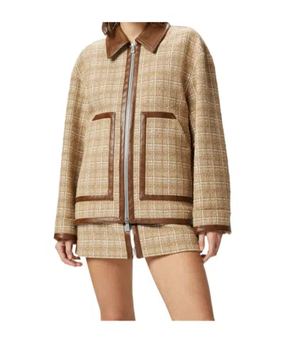 PINKO PINKO TWEED BLOUSON JACKET