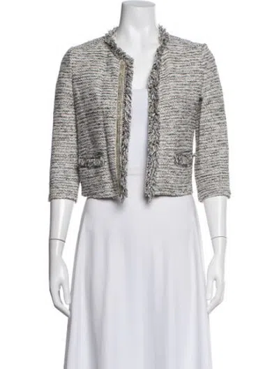Pre-owned Pinko Tweed Pattern Jacket In Multicolor