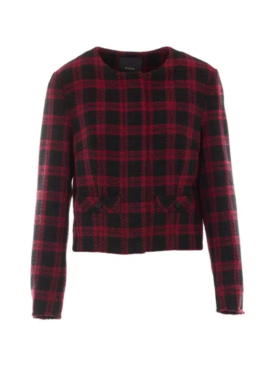 PINKO TWEED-CHECK JACKET