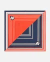 Pinko Twill Scarf With Marinière Print In Multi