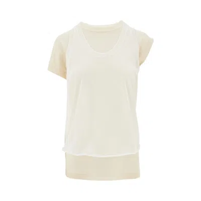 Pinko Knitted T-shirt In Neutral