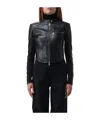 Pinko Two-way Zipper Casual Jacket In Black