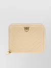Pinko Quilted Leather Wallet In Multi