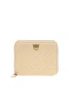 Pinko 'tyler' Chevron Pattern Wallet In Beige