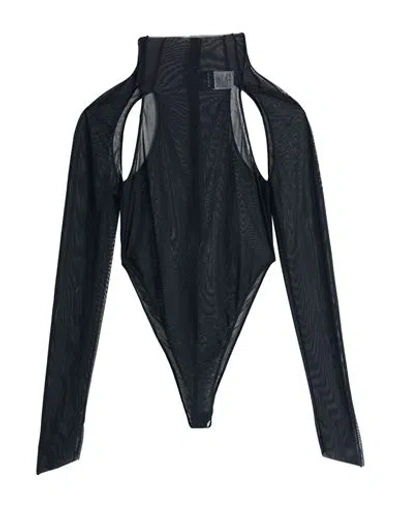 Pinko Uniqueness Woman Bodysuit Black Size M Polyamide, Elastane
