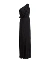 Pinko Uniqueness Woman Maxi Dress Black Size 10 Viscose, Cupro In Black