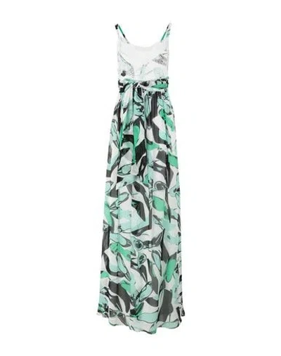 Pinko Uniqueness Long Dresses In Green