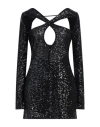 Pinko Uniqueness Woman Mini Dress Black Size M Polyamide, Elastane In Black