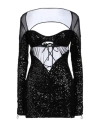 Pinko Uniqueness Woman Mini Dress Black Size M Polyamide, Elastane In Black