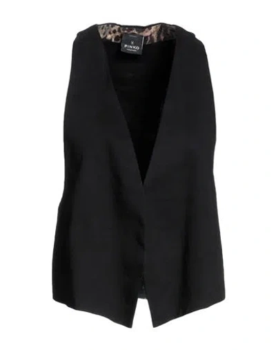 Pinko Uniqueness Woman Top Black Size L Linen, Viscose, Elastane