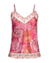 Pinko Uniqueness Woman Top Fuchsia Size 2 Polyester, Elastane In Pink