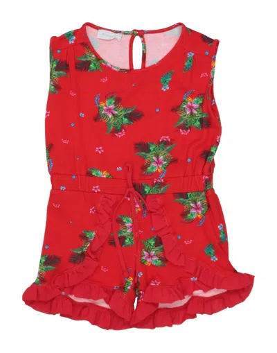 Pinko Up Babies'  Jumpsuits In Red