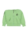 Pinko Up Toddler Girl Sweatshirt Acid Green Size 7 Cotton In Green