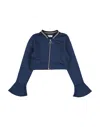 Pinko Up Toddler Girl Sweatshirt Midnight Blue Size 6 Cotton, Polyamide, Polyester, Metal In Blue