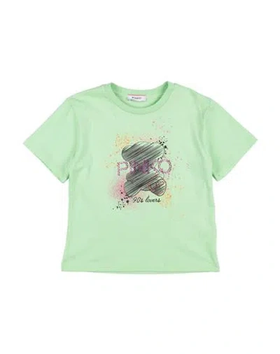 Pinko Up Babies'  Toddler Girl T-shirt Light Green Size 7 Cotton