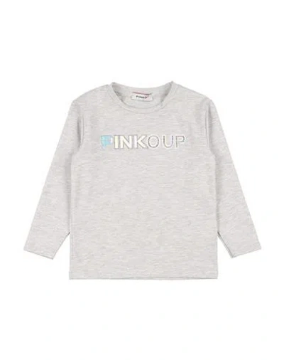 Pinko Up Babies'  Toddler Girl T-shirt Light Grey Size 3 Cotton, Lycra In Gray