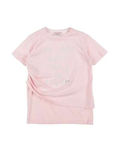 Pinko Up Babies'  Toddler Girl T-shirt Light Pink Size 6 Cotton