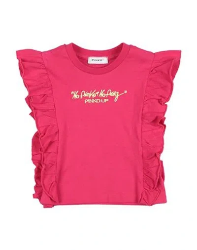 Pinko Up Babies'  Toddler Girl T-shirt Magenta Size 5 Cotton