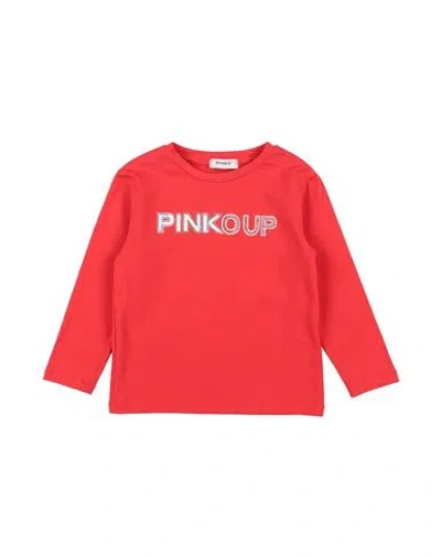 Pinko Up Babies'  Toddler Girl T-shirt Red Size 7 Cotton, Lycra