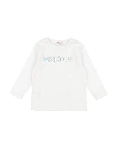 Pinko Up Babies'  Toddler Girl T-shirt White Size 5 Cotton, Lycra