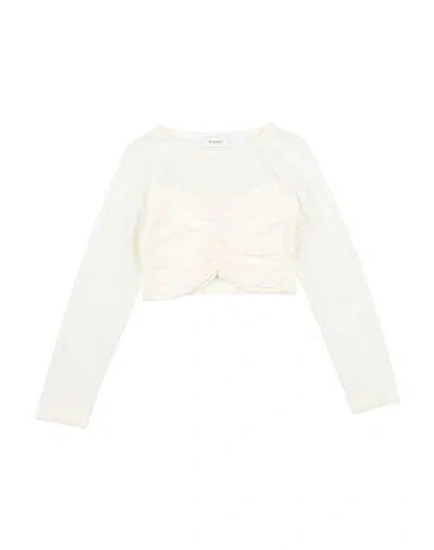 Pinko Up Babies'  Toddler Girl Top Ivory Size 6 Viscose, Elastane, Polyamide In White
